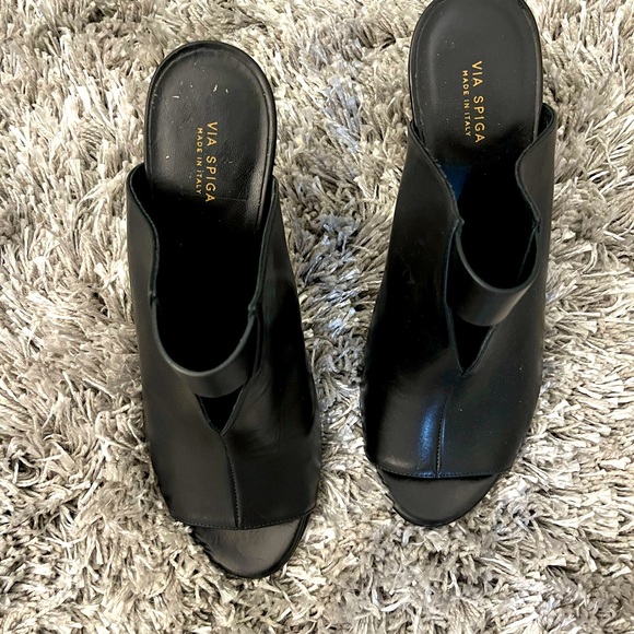 VIA SPIGA MIRA Heeled Leather Sandal - Picture 1 of 7